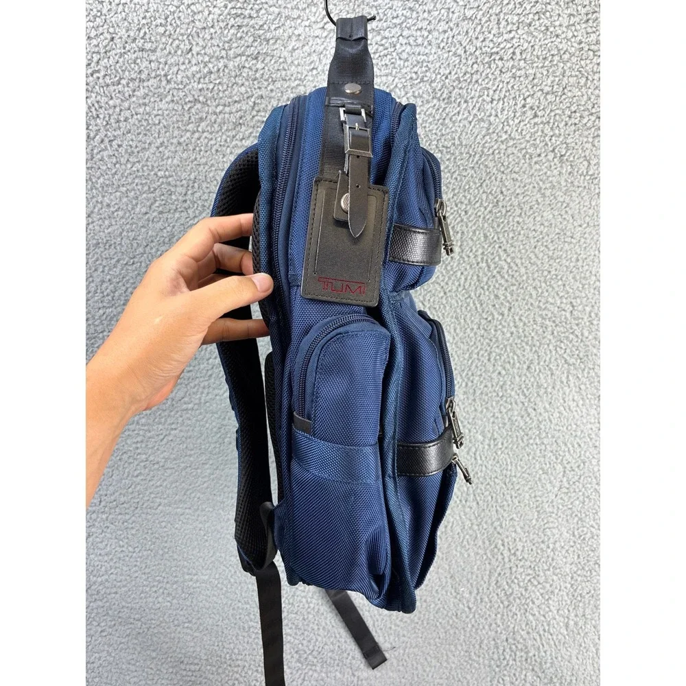 Tumi Alpha 2 T-Pass Business Class Brief Pack Mens Blue Laptop Travel Nylon